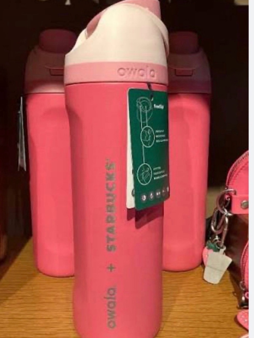 Starbucks Owala Pink Insulated Water Bottle